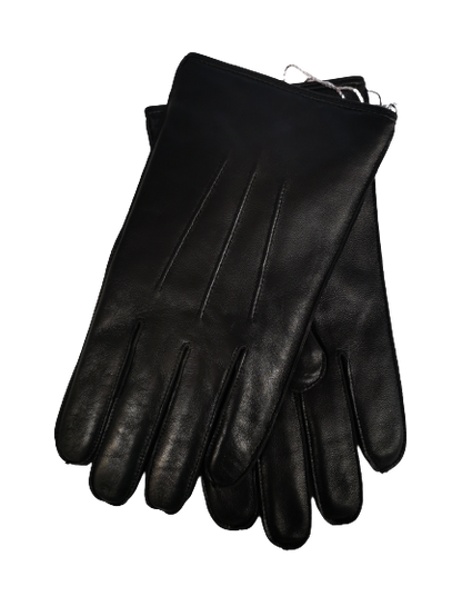 Black Leather Gloves