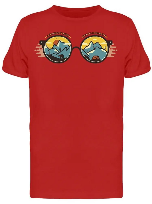 Adventure Enthusiast Camping Tee Men's -Image by Shutterstock