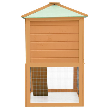 vidaXL Animal Rabbit Cage Double Floor Wood