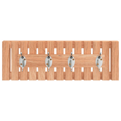 vidaXL Wall Hanger 16.5"x3.3"x5.5" Solid Wood Walnut