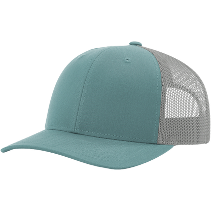 #Strong Smoke Blue & Aluminum Trucker Hat