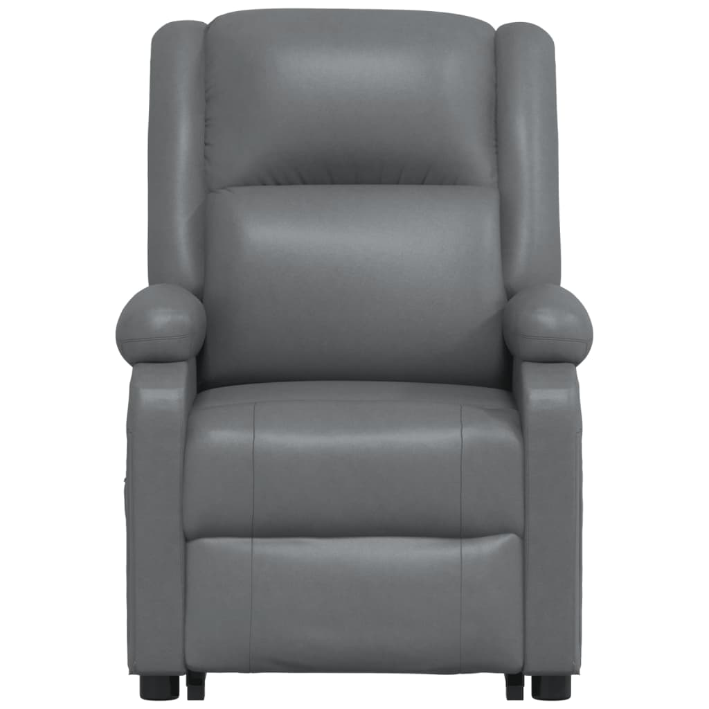 vidaXL Power Lift Massage Recliner Anthracite Faux Leather