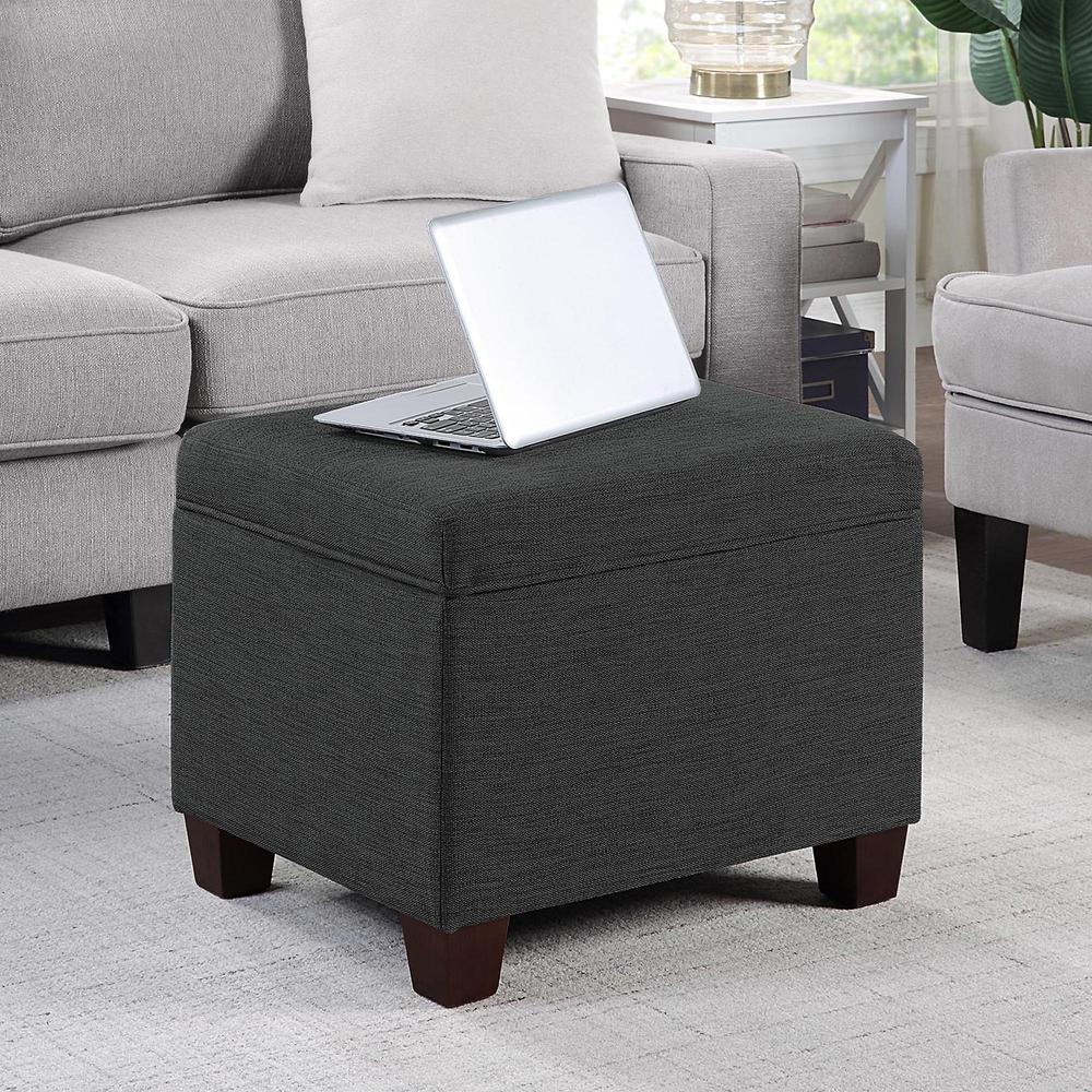 Madison Storage Ottoman, Gray