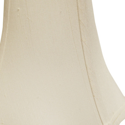 18" White Premium Square Monay Shantung Lampshade