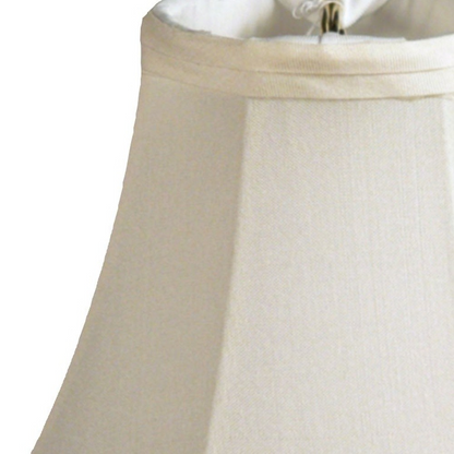 5" Ivory Set of 6 Slanted Chandelier Pongee Silk Lampshades