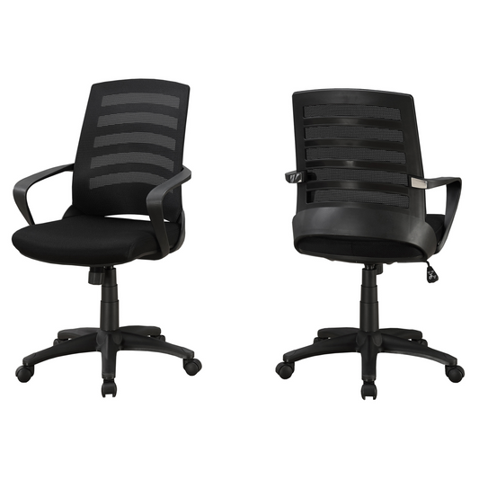 24.25" X 24" X 37.75" Black Foam Metal Nylon  Multi Position Office Chair