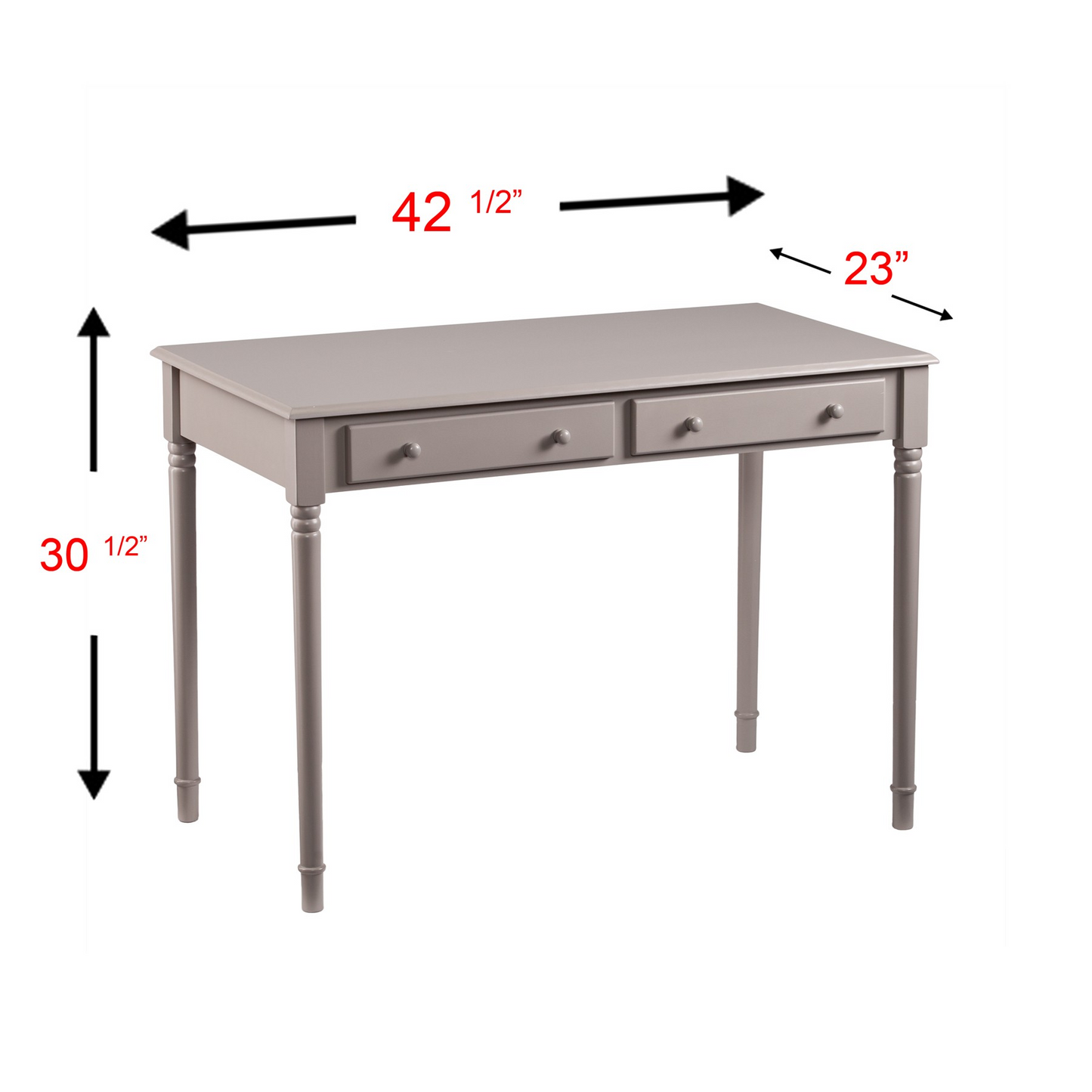 Warm Gray Writing Desk