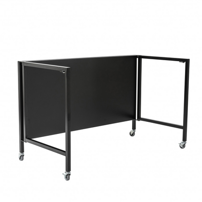 Black Minimalist Metal Folding Table Desk