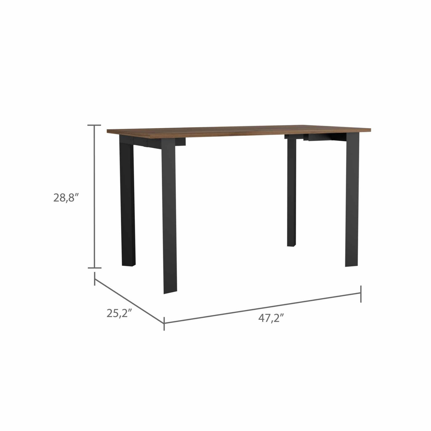 Minimalist Black Computer Table Desk