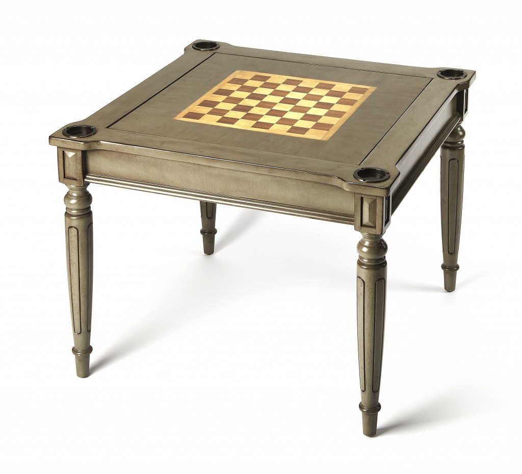 Silver Satin Multi Game Table