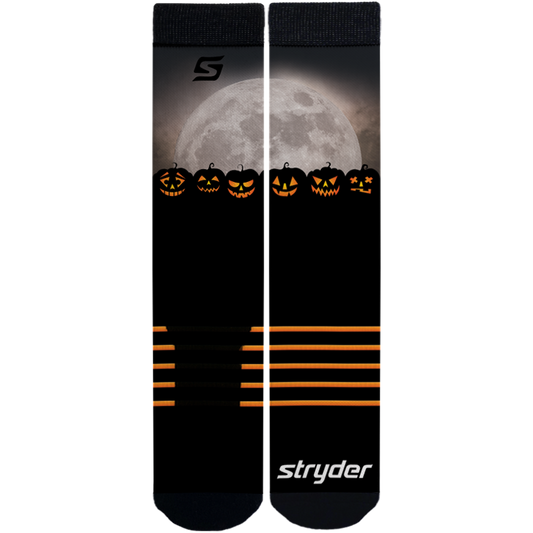 Halloween Pumpkins with Moon Socks