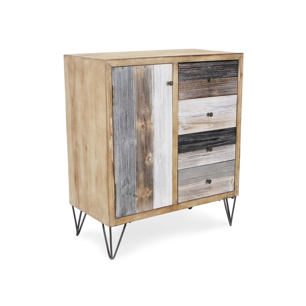 Modern Urban Rustic Accent Storage Cabinet