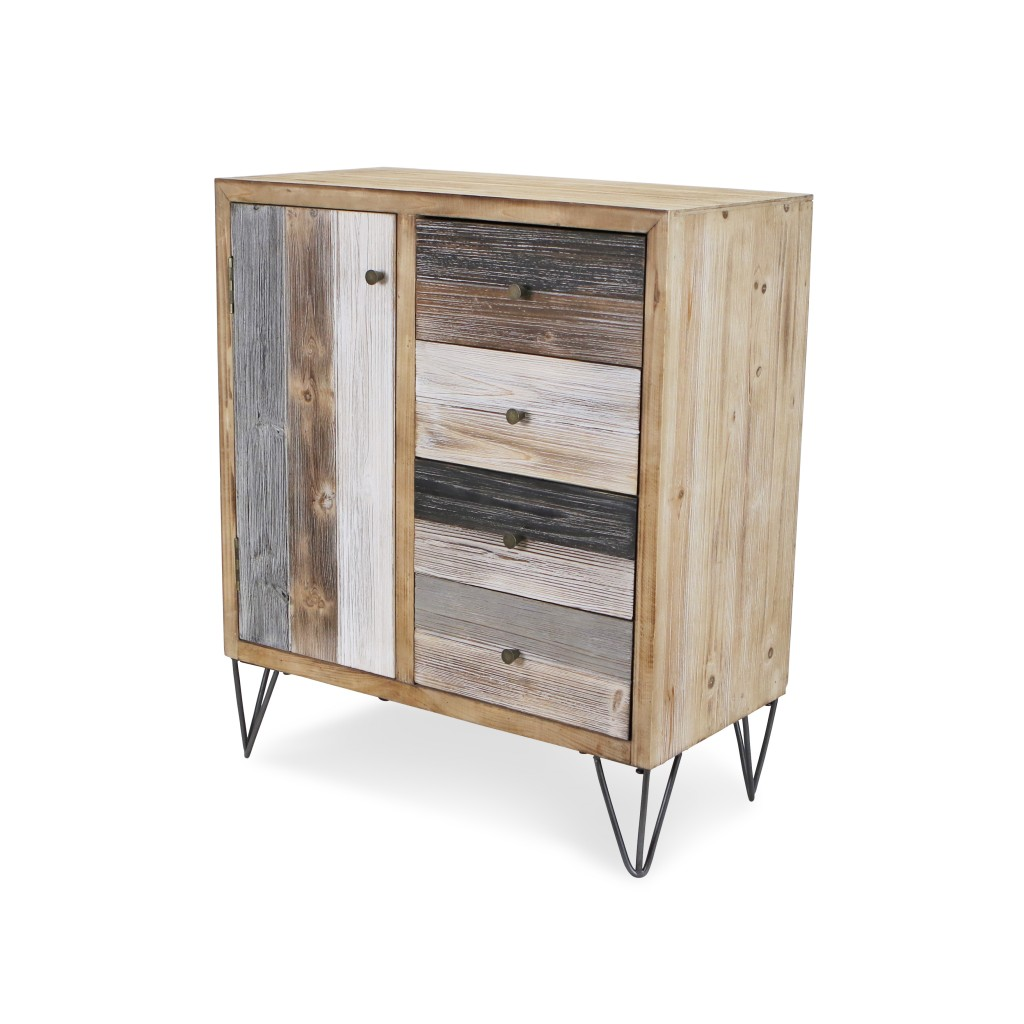 Modern Urban Rustic Accent Storage Cabinet