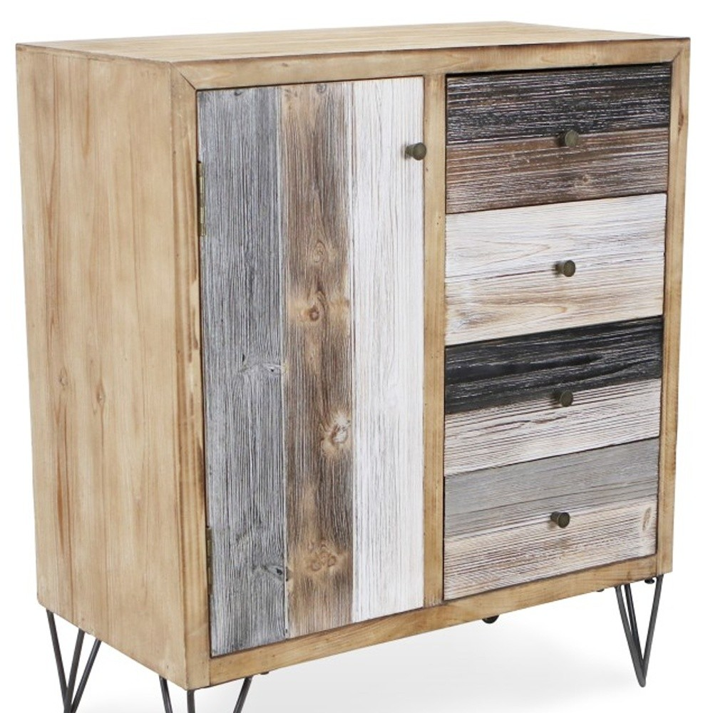 Modern Urban Rustic Accent Storage Cabinet