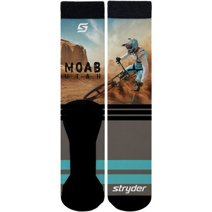 Moab Mtn Bike Turquoise Socks