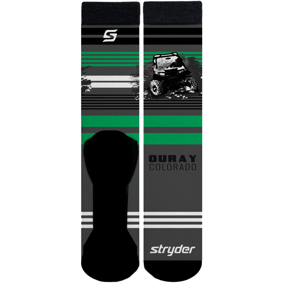 Ouray Colorado Vector RZR green Socks