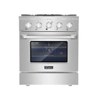 Empava 30GR07 30 in. Pro-Style Slide-In Single Oven Gas Range