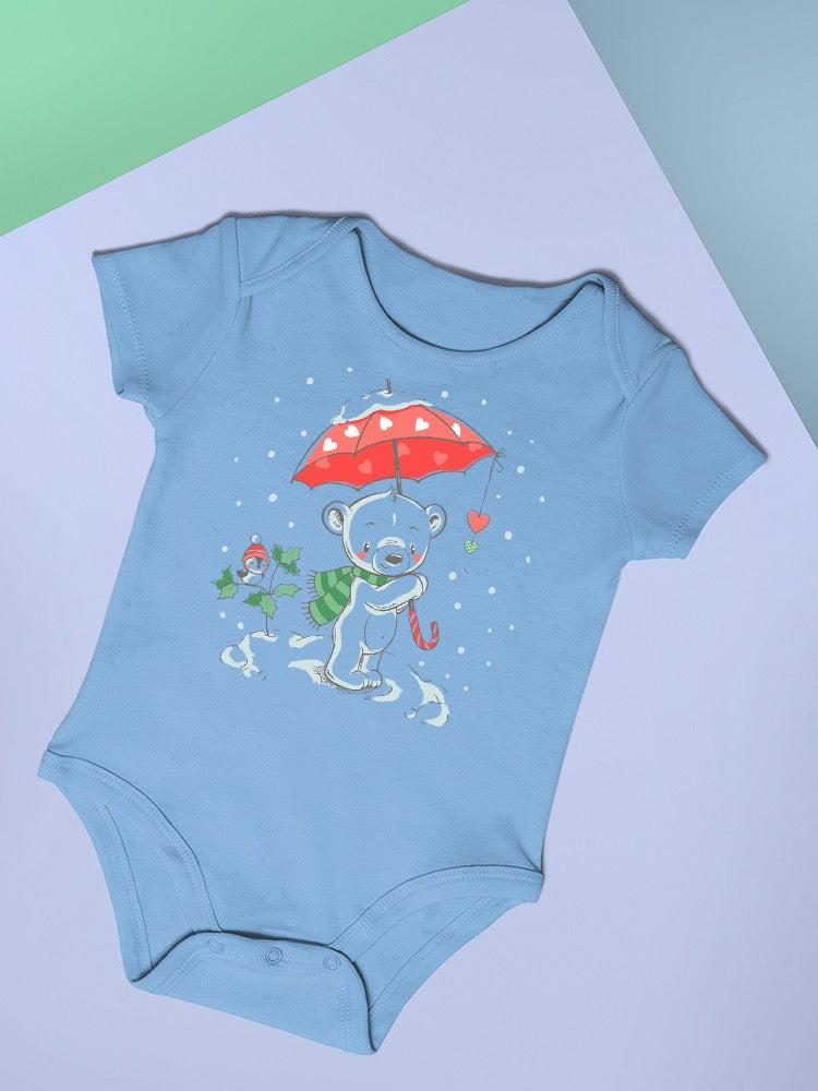 Bear With An Umbrella Bodysuit -Image by Shutterstock