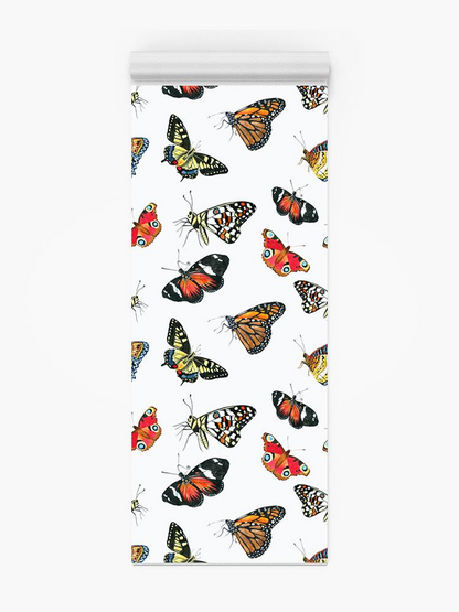 Butterflies In A Clear Backgroun Yoga Mat -Image by Shutterstock