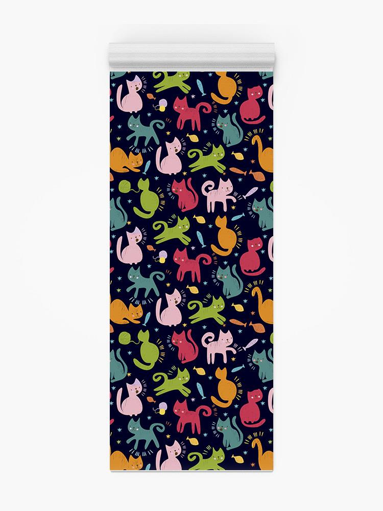 Cats And Fish Yoga Mat -Image by Shutterstock