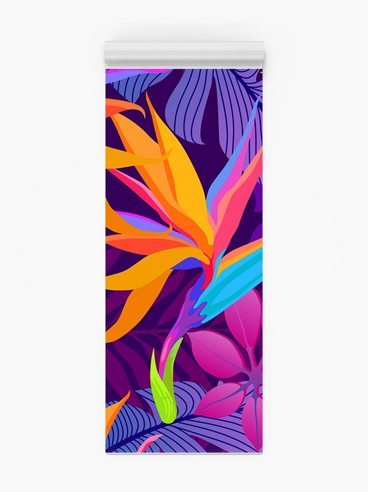 Colorful Tropical Leaves Yoga Mat -Image by Shutterstock