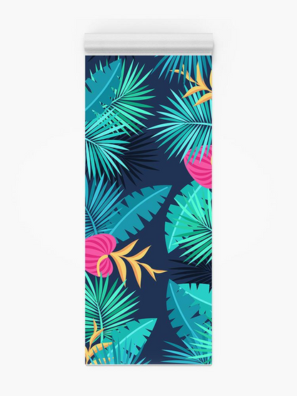 Jungle Plants And Leaves Yoga Mat -Image by Shutterstock