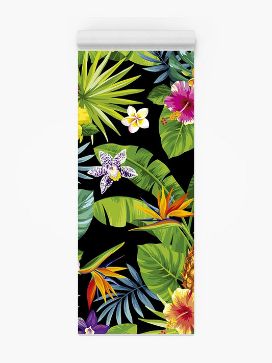 Leaves With Flowers Yoga Mat -Image by Shutterstock