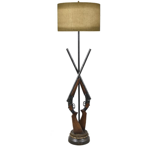 Crestview Collection 66" Load Ready Floor Lamp, Brown, Metal & Resin Base & Body