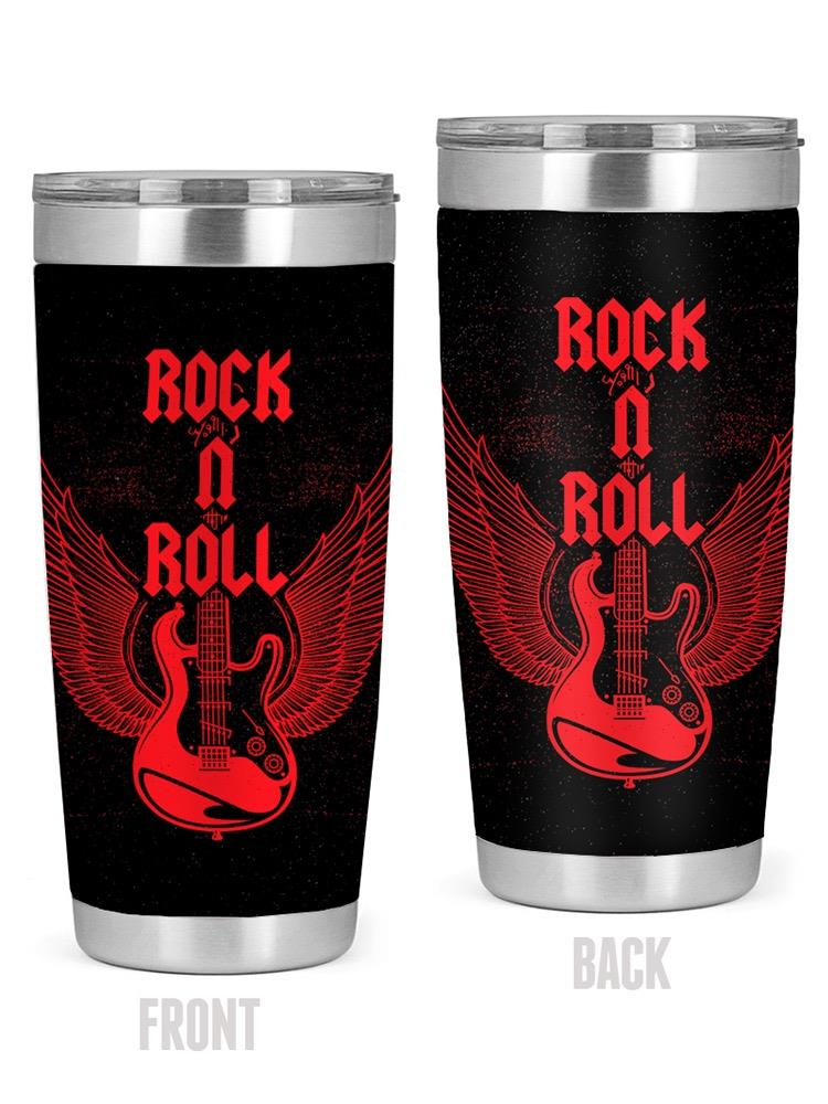 Rock N' Roll Guitar Tumbler -SPIdeals Designs