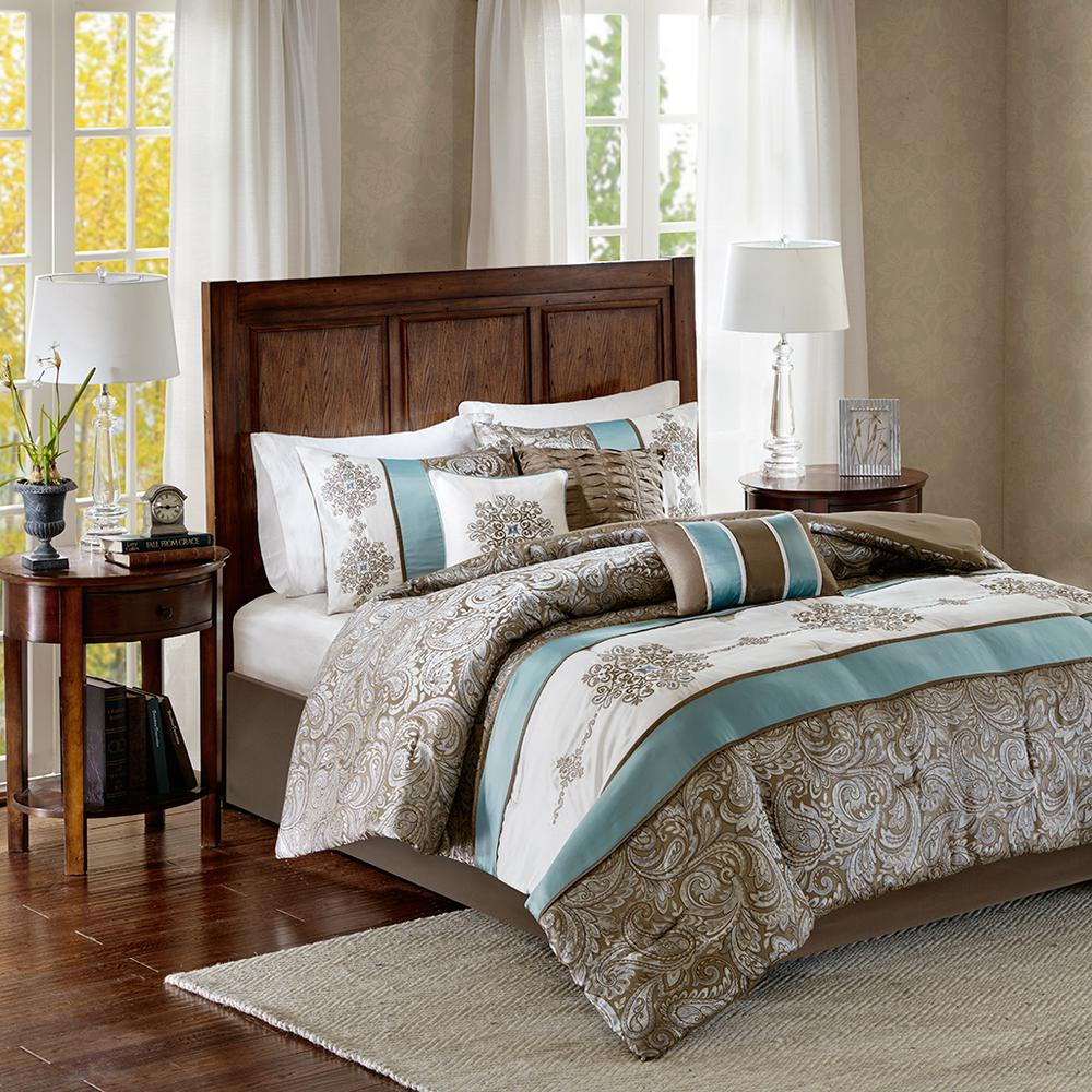 Jacquard 7 Piece Comforter Set,MP10-4322