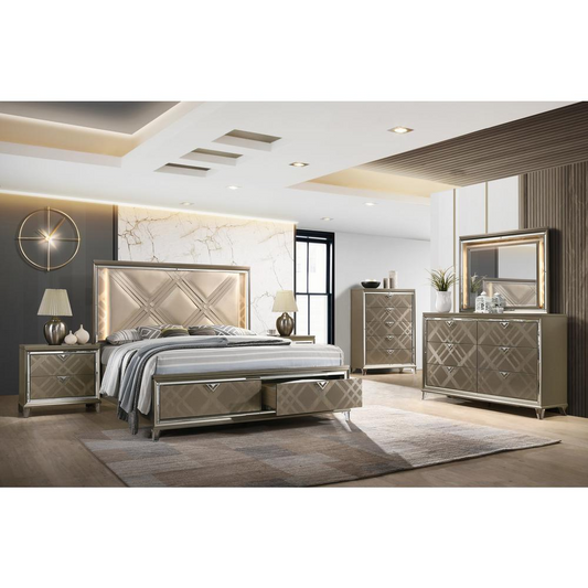 5pc New York Bedroom set Queen size (Platform) bed