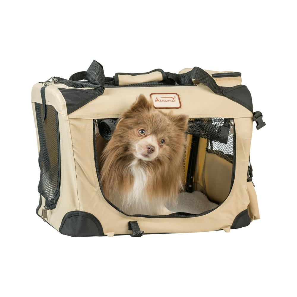 Armarkat Pet Carrier Beige, PC201B, Multiple Pockets