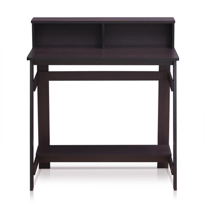 Furinno 14054DWN Simplistic A Frame Computer Desk, Dark Walnut