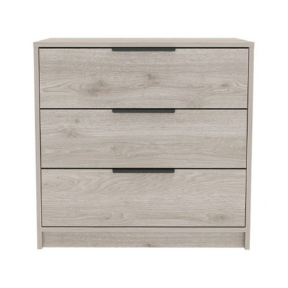 3 Drawers Dresser Maryland, Superior Top, Light Gray Finish