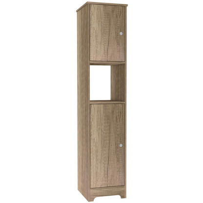 Linen Cabinet Albany, Four Interior Shelves, Light Oak Finish