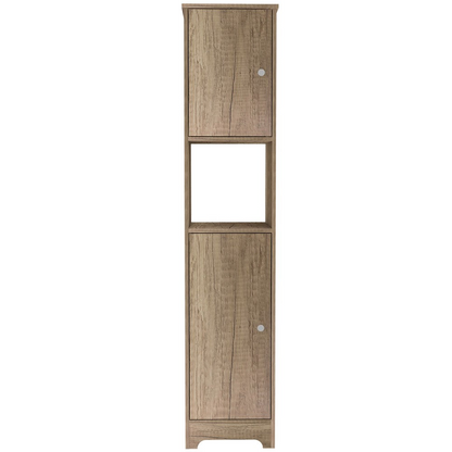 Linen Cabinet Albany, Four Interior Shelves, Light Oak Finish