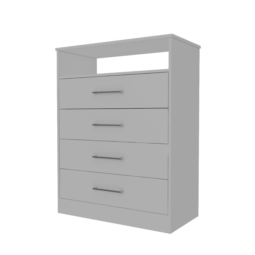 Dresser Atlanta, Four Drawers, White Finish