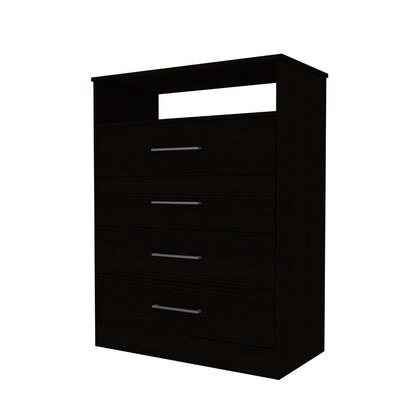 Dresser Atlanta,Four Drawers, Black Wengue Finish