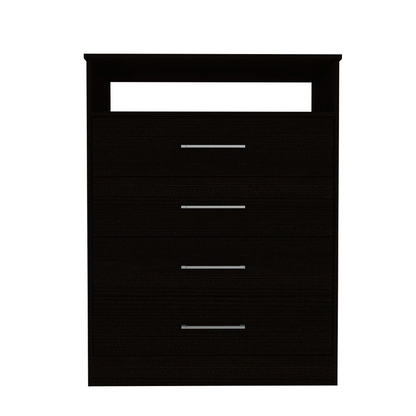 Dresser Atlanta,Four Drawers, Black Wengue Finish