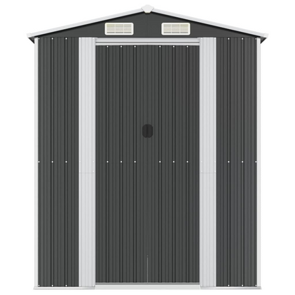 vidaXL Garden Shed Anthracite 75.6"x205.9"x87.8" Galvanized Steel