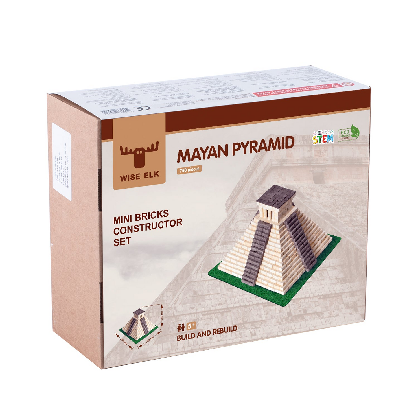 Mini Bricks Construction Set - Mayan Pyramid