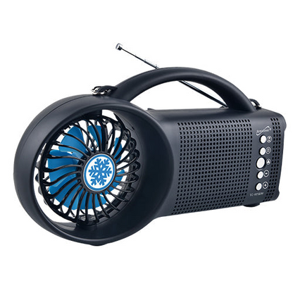 Supersonic Solar Power Bluetooth Speaker with FM Radio / LED Torch Light / Fan