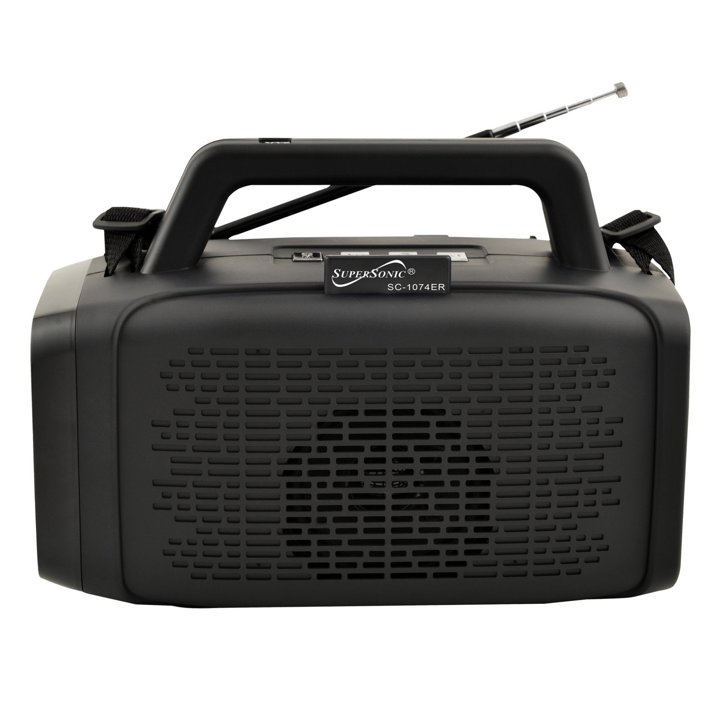 Supersonic Solar Power Speaker with FM Radio & LED Flashlight