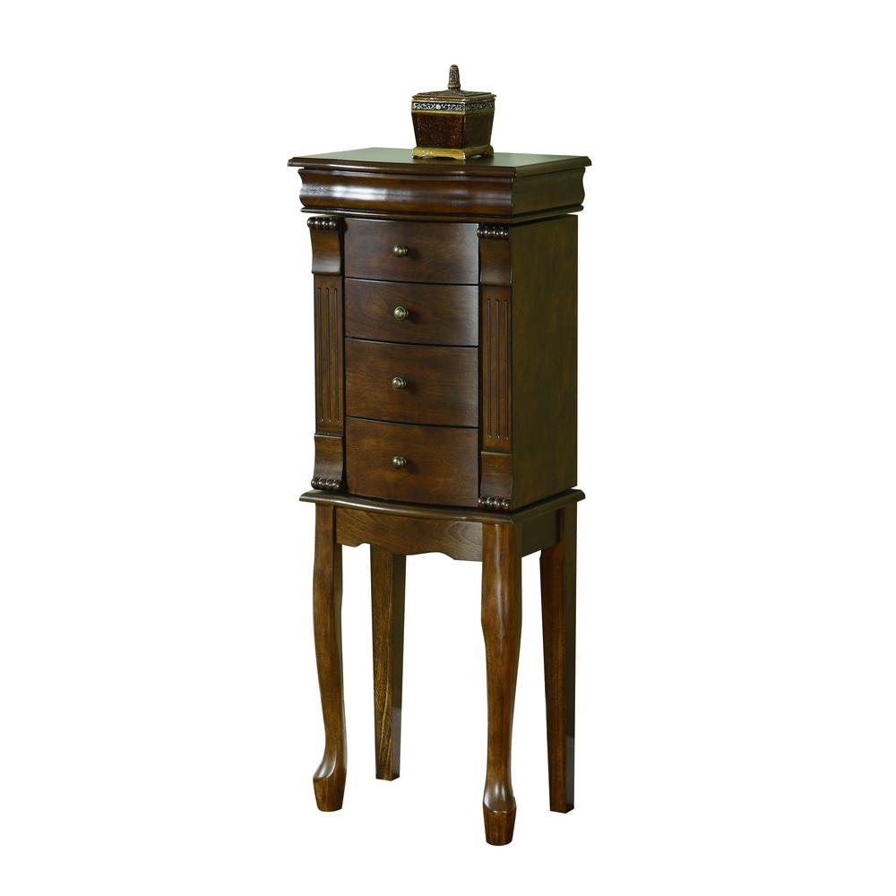 Louis Philippe Walnut Jewelry Armoire