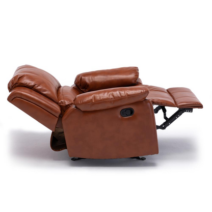 Clifton Caramel Leather Gel Recliner