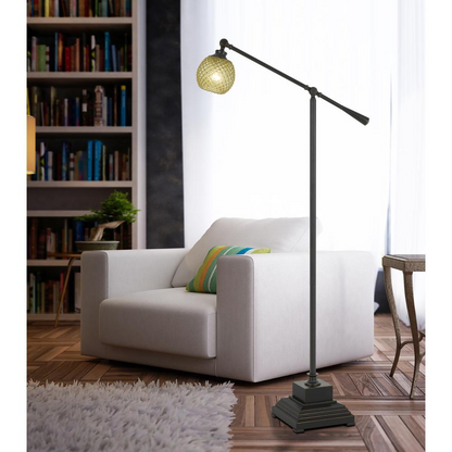 62" Height Balance Arm Metal Floor Lamp in Dark Bronze Finish