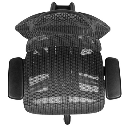 Ergonomic Mesh Office Chair with 2-to-1 Synchro-Tilt, Adjustable Headrest, Lumbar Support, and Adjustable Pivot Arms in Gray