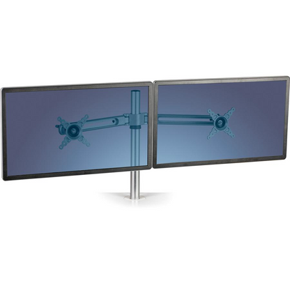 Fellowes Lotus&trade; Dual Monitor Arm Kit - 2 Display(s) Supported - 27" Screen Support - 26 lb Load Capacity - 1 Each