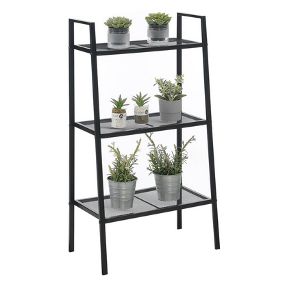 Designs2Go 3 Tier Metal Plant Stand Black