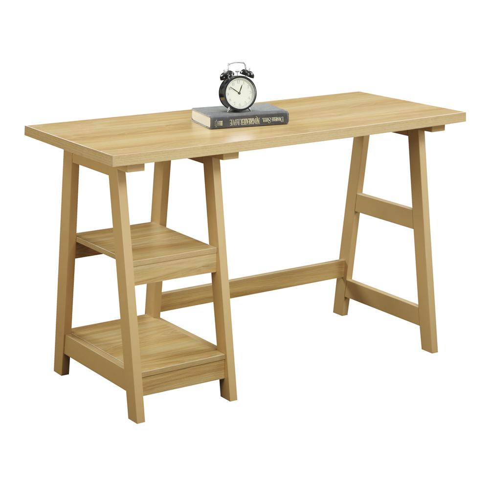 Designs2Go Trestle Desk with Shelves